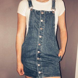 Denim Overall Dress - Forever 21
